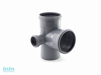 Крестовина двухплоскостная для внутренней канализации 110/110/50х87 левая РосТурПласт (Крестовина 2-х плоскостная 110х110х50х90 левая)