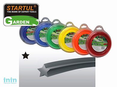 Леска ф 3.0 мм х 33 м "звездочка" STARTUL GARDEN