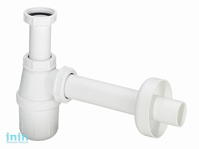 Сифон для умывальника без выпуска 32мм,пластик, Viega