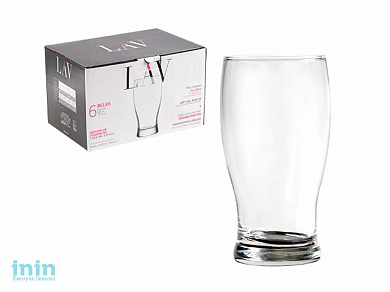 Набор стаканов для пива, 6 шт., 580 мл, серия Belek, LAV