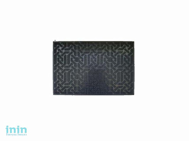 Коврик придверный 54х40 см, черный, TM YPgroup (Размер 54х40 см. Материал: вулканизированная непористая резина.)