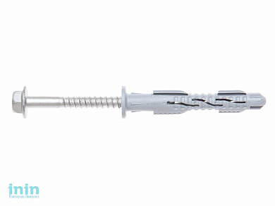 Дюбель рамный 10х80 мм нейлон, гриб, с шурупом (30 шт в карт. уп.) STARFIX