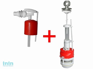 Арматура шток хром, бок.подводка, ИнкоЭр (И - СБа-БпрН-А-М Р)