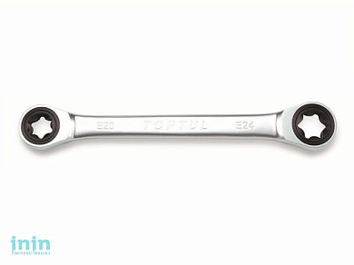 Ключ накидной  "звездочка" Е20хЕ24 с трещотками TOPTUL (AOAC2024)