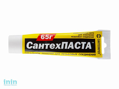 Паста уплотнительная универсальная "Сантехпаста" 65 гр. (в тубе) (Для уплотнения разьемных резьбовых соединений) (Сантехкреп)