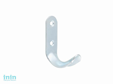 Крючок-вешалка №7 белый цинк STARFIX