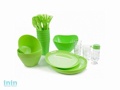 Набор для пикника Picnik (Пикник), салатный, BEROSSI (Изделие из пластмассы. Размер 276 х 197 х 190 мм)