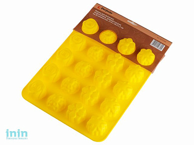 Форма для выпечки, силиконовая, прямоугольная на 20 элементов, 31.5 х 25.5 х 3 см, PERFECTO LINEA (Супер цена!  для выпечки печенья)