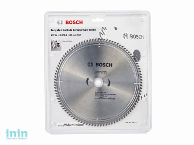 Диск пильный 254х30 мм 96 зуб. универсальный ECO ALUMINIUM BOSCH (твердоспл. зуб)
