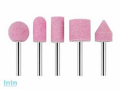 Набор шарошек 5шт (диск.,цилин.,полукр.,конич.,кругл.) хвос.d6(286) (BOSCH)