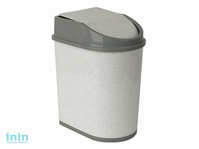 Контейнер для мусора 5л (мраморный) (IDEA)