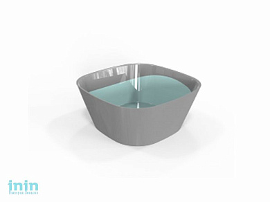 Салатник двухцветный Taila cuadrado (Тайла куадрадо) 1 л, мята, BEROSSI (Изделие из пластмассы. Литраж 1 л.   Размер 157 х 66 мм)