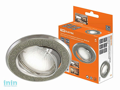 Светильник встраиваемый поворотный СВ 02-06 MR16 50Вт G5.3 серебряный блеск/хром TDM