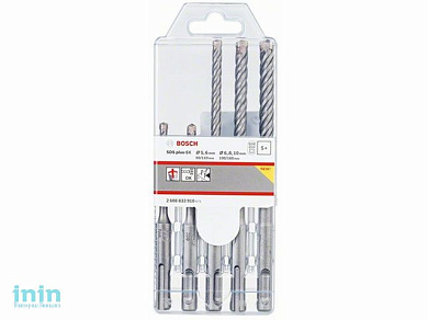 Набор сверл SDS+ BOSCH 5X 5 шт. 5-10 мм (Набор 5/6/8/8/10мм)