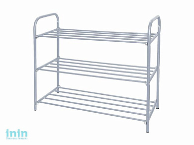 Этажерка для обуви Ника комфорт 3-х секционная, 590х330х790 мм, серебряный, NIKA