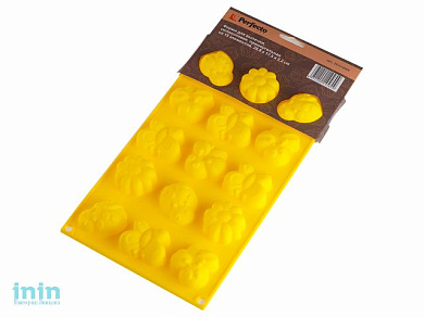 Форма для выпечки, силиконовая, прямоугольная на 15 элементов, 29.8 х 17.5 х 2.2 см, PERFECTO LINEA (Супер цена!  для выпечки печенья)