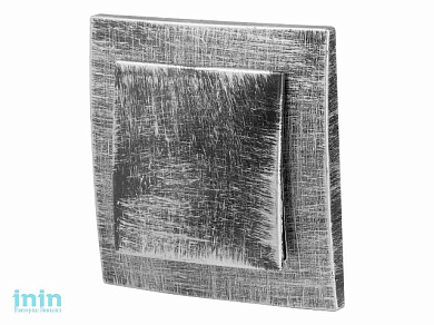 Выключатель 1 клав. (cкрытый, 6А) серебро, Стандарт, Юпитер (VS 16-131 ЧС) (ЮПИТЕР)