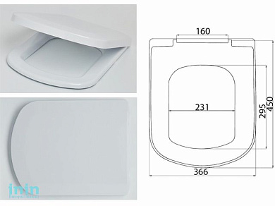 Сиденье для унитаза с крышкой "AVN SD 11m", АВН