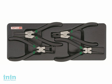 Набор-сет съемники стопорных колец 4пр. 136х364мм TOPTUL (GВAT0401)