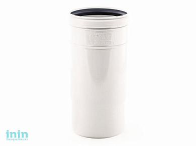 Компенсационный патрубок для малошумной канализации, белый d 110 РосТурПласт