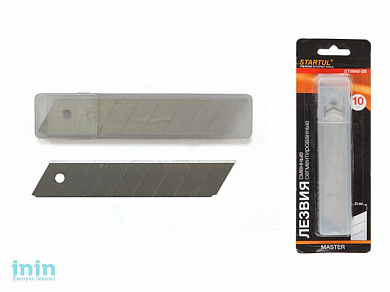 Лезвия сменные сегментированные 25мм 10шт STARTUL MASTER (ST0940-25) (лезвие для ножа)
