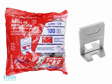 Основа д/укладки плитки с резьбой 3мм (100шт в уп.) Tayg