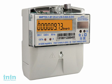Счетчик однофазный "МИРТЕК-101-BY-D5-230-5-60А"