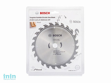 Диск пильный 190х20 мм 24 зуб. по дереву ECO WOOD BOSCH (твердоспл. зуб)