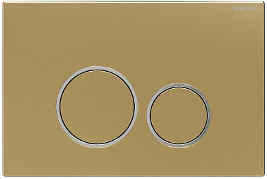 BURKE клавиша смыва тип 05 золото матовое / хром глянец