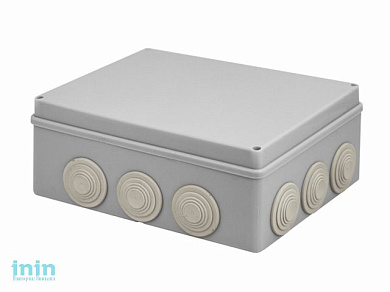 Коробка распаячная ОП 240х190х90мм, 12 мембр. вх. IP55 ЮПИТЕР