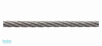 Трос М5 средней мягкости, нерж.сталь(А4), DIN 3055 (бухта 250м) (STARFIX)