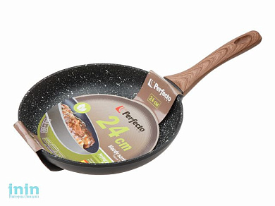 Сковорода ф 24х5.0 см, алюм., антиприг. покр., серия Hardy, PERFECTO LINEA