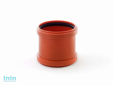 Муфта для наружной канализации 160 РосТурПласт (Муфта служит для соединения канализационных труб, не имеющих раструба.)