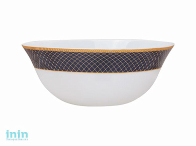 Салатник стеклокерамический, 205 мм, круглый, серия REGENT BLUE (Регент блю), DIVA LA OPALA (Sovrana Collection)