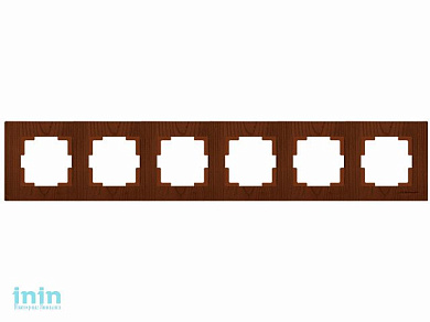 Рамка 6-ая горизонтальная орех, RITA, MUTLUSAN