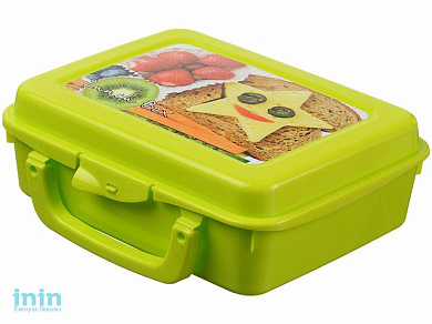 Контейнер для обеда с ручкой (салатовый) (IDEA)