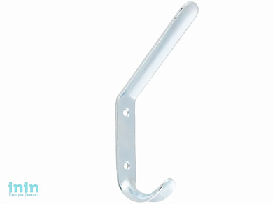 Крючок-вешалка №4 белый цинк STARFIX