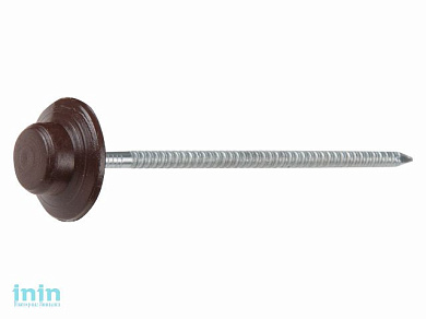 Гвоздь для ондулина 2.5х70 коричневый (100 шт в упак) (STARFIX)