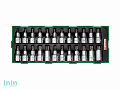 Набор-сет головок с насадкой 24предм. TOPTUL (GTA2414)