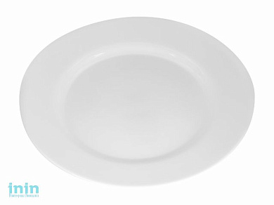 Тарелка обеденная стеклокерамическая, 275 мм, круглая, серия SNOWFALL (Снегопад), DIVA LA OPALA (Sovrana Collection)