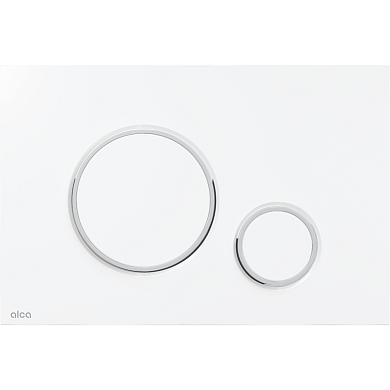 Панель смыва Alcaplast M770 (белый/хром глянцевый)