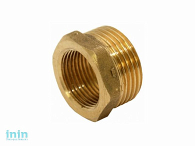 Переход шестиугольный нар.-вн. 1 1/2"x3/4" General Fittings (Футорка 1 1/2х3/4 нар.-вн.)