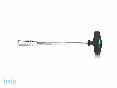 Ключ свечной T-обр. 350мм с магн. шарнирной головкой 16мм TOPTUL