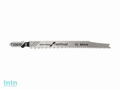 Пилка лобз. по дереву/ламинату T308BF (1 шт.) BOSCH (пропил прямой, тонкий, для точного реза, в т.ч. в твердой древисине)