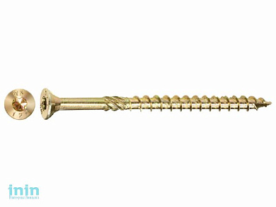 Шуруп конструкционный 3.5х35 по дереву, потай, TORX (50 шт в зип-локе) (STARFIX)