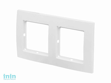 Рамка 2-местная белая, Стандарт, Юпитер (KD-2-Б) (ЮПИТЕР)