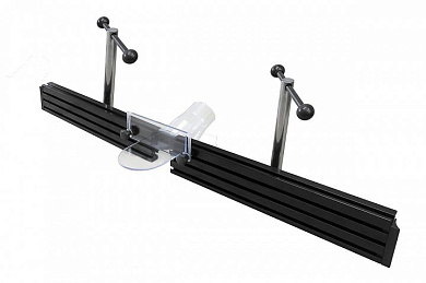 Фрезерный упор с защитным ограждением и накладками из алюминиевого профиля для фрезерного стола (98800FJ)