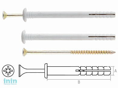 Дюбель-гвоздь 6х80 мм полипропилен гриб (5 кг.) STARFIX