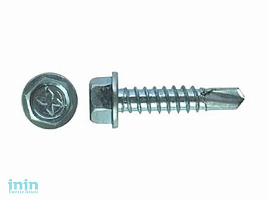 Саморез для фасадных систем 4.8х19 мм цинк, DIN 7504-K (500 шт в карт. уп.) STARFIX