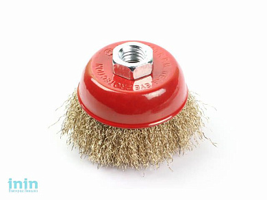 Щетка д/шлиф.маш."чашка" гофр. 100мм GEPARD (GP0865-100) (M14 в блистере)